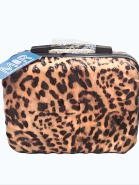 Metropolitan Collection Leopard Print Hard Side Travel Case